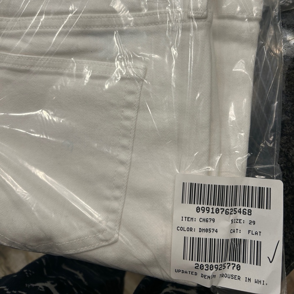 NWT! J. CREW New High-Rise Denim Trouser Jeans White '96 Wide Leg Size 29 $158 - Picture 11 of 11